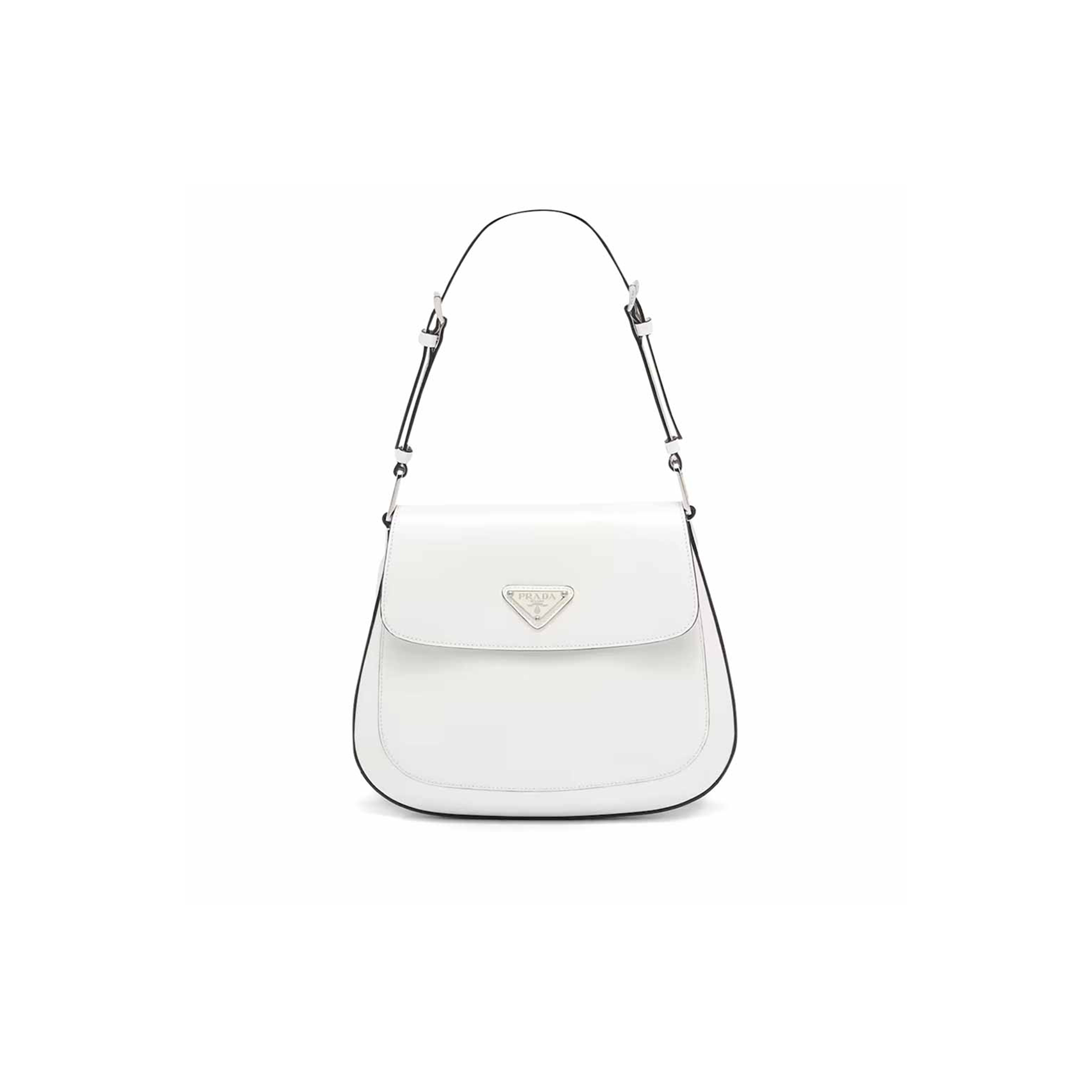 PRADA CLEO SHOULDER BAG IN BRUSHED LEATHER 1BD303 (24*19*6cm) 
